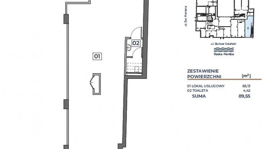 Lokal Sprzedaż Szczecin Łasztownia Bulwar Gdański