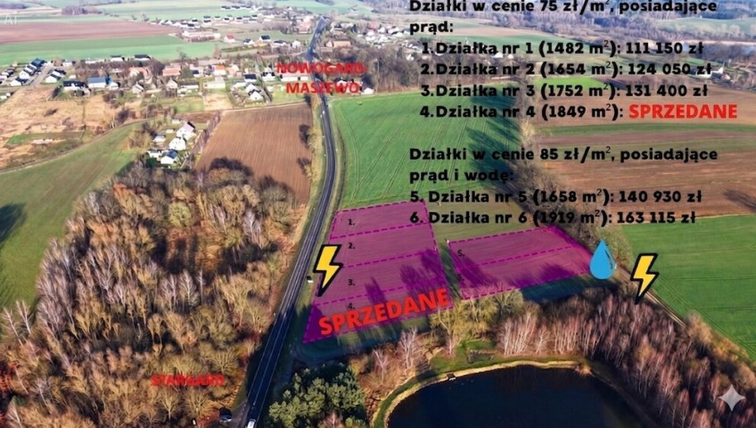 Działka Sprzedaż Grabowo