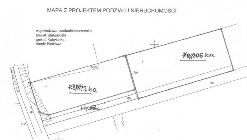 Działka Sprzedaż Bielkowo